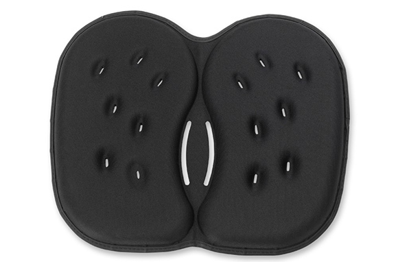 A butt cushion made to make flights more comfortable