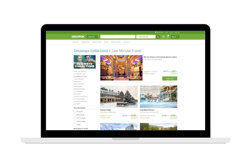Groupon screenshot