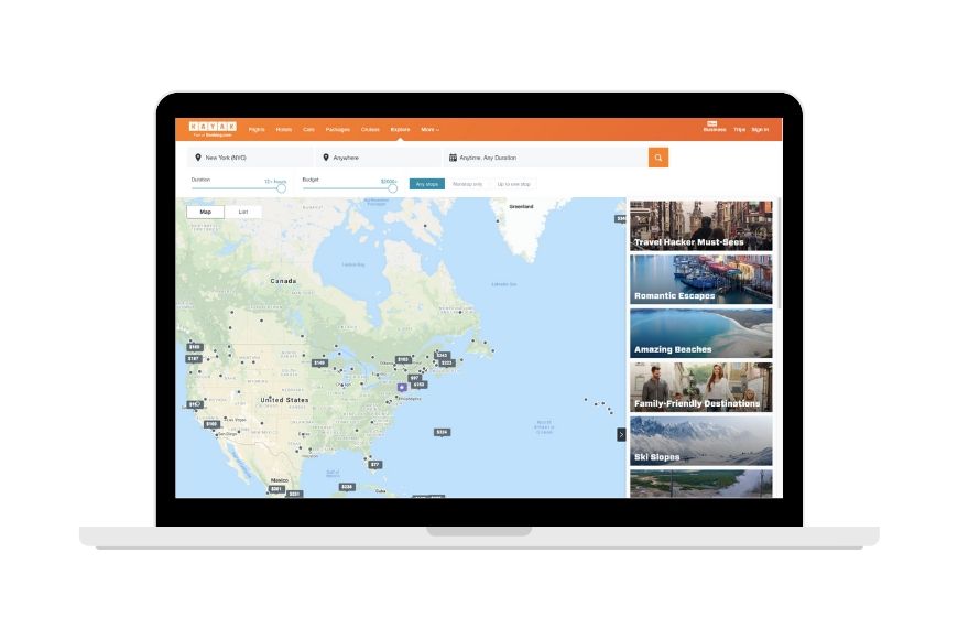 Kayak screenshot