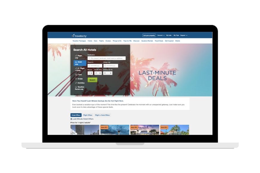 travelocity screenshot