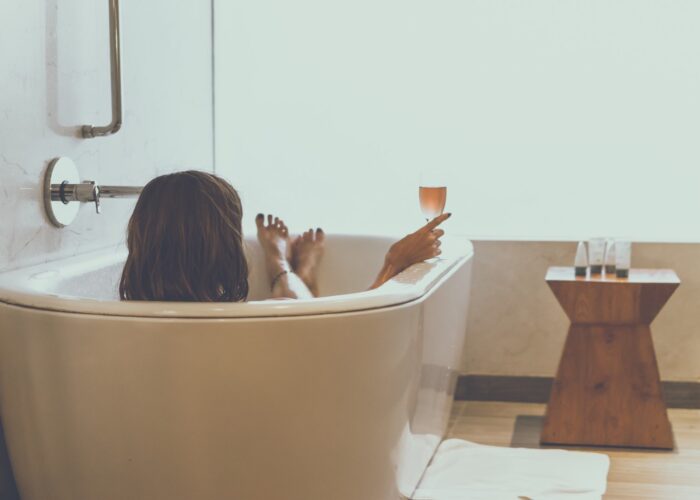 hotel bathtub