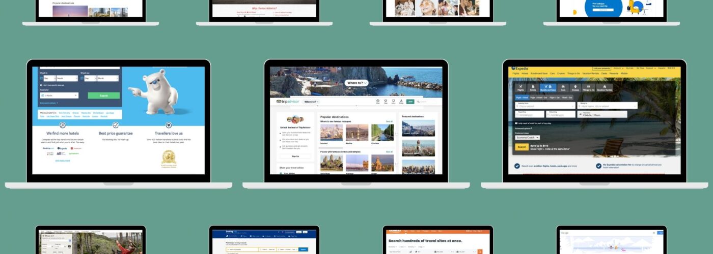 laptop screens booking sites