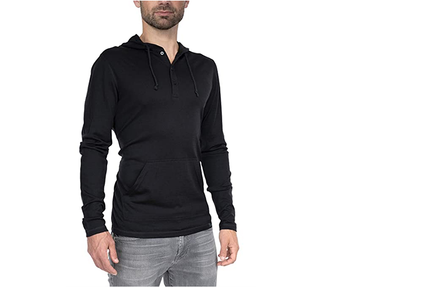woolly clothing men's merino wool hoodie.