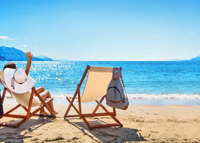 Woman on beach