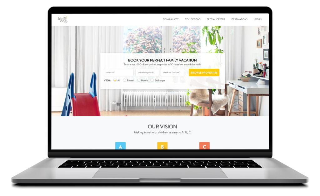 Computer screen displaying kidandcoe.com