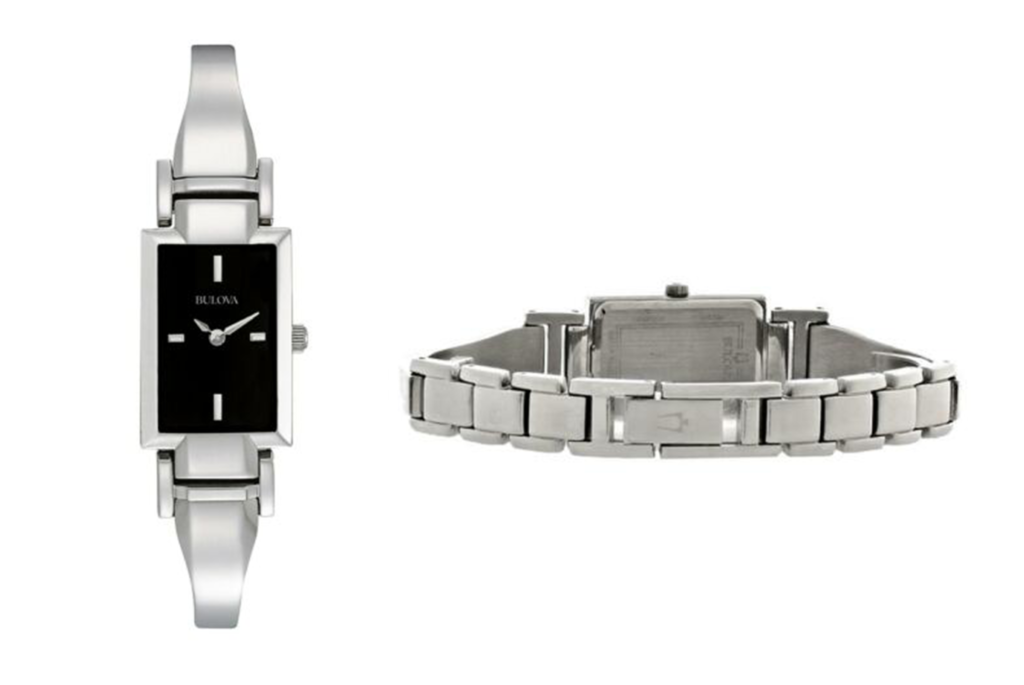 Bulova Classic Women’s Quartz Silver-Tone Bangle Watch