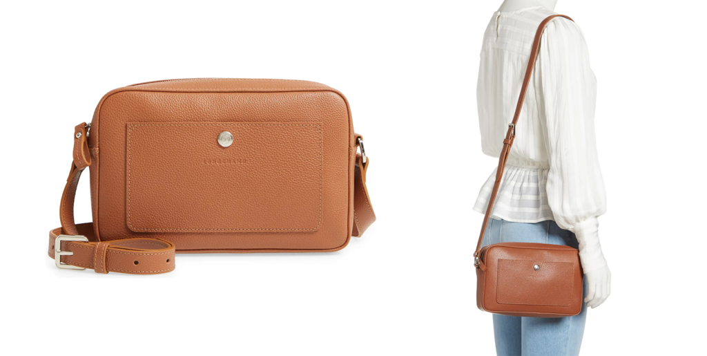 Le Foulonné Leather Camera Crossbody Bag